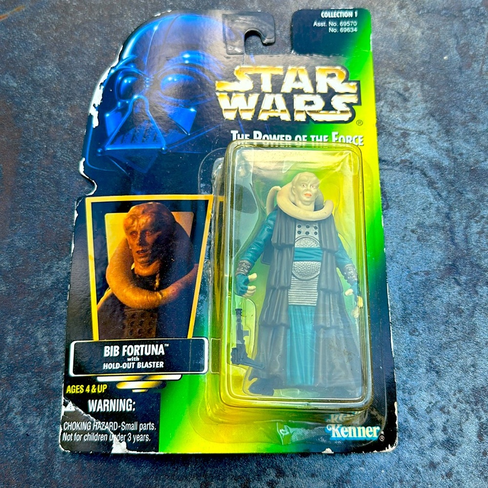 Vintage 1996 Star Wars The Power of the Force Bib Fortuna action figures
